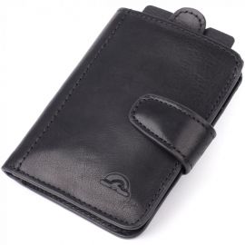 Придбати Вместительный картхолдер из натуральной кожи Tony Perotti 20899_1 (3796 nero) Черный, image , характеристики, відгуки