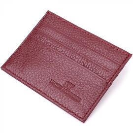 Придбати Практичний кард-кейс із натуральної шкіри ST Leather 22446 Бордовий, image , характеристики, відгуки