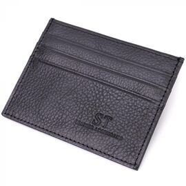 Купить Стильный кард-кейс из натуральной кожи ST Leather 22447 Черный, фото , характеристики, отзывы