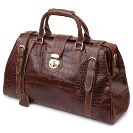 Купить - Кожаная дорожная сумка Vintage 14285 Коричневый, фото , характеристики, отзывы