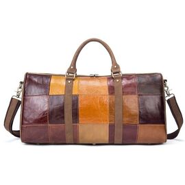 Дорожная сумка Crazy 14779 Vintage Разноцветная, Коричневый, фото 
