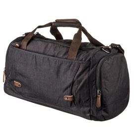 Придбати Дорожня сумка текстильна Vintage 20136 Чорна, image , характеристики, відгуки
