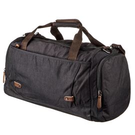 Купить - Дорожная сумка текстильная Vintage 20136 Черная, фото , характеристики, отзывы