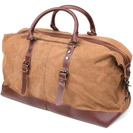 Придбати Дорожня сумка текстильна велика Vintage 20168 Пісочна, image , характеристики, відгуки