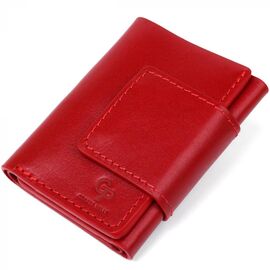 Купить - Строгое портмоне женское из гладкой кожи GRANDE PELLE 11153 Красное, Красный, фото , характеристики, отзывы