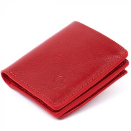 Придбати Вертикальне глянсове портмоне з накладною монетницьою GRANDE PELLE 11331 Червоне, image , характеристики, відгуки