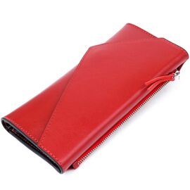 Купить Женский вместительный кошелек GRANDE PELLE 11368 Красный, фото , характеристики, отзывы