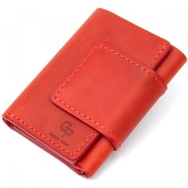 Купить Матовое винтажное портмоне GRANDE PELLE 11459 Красный, фото , характеристики, отзывы