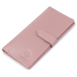 Придбати Шкіряне жіноче матове портмоне GRANDE PELLE 11545 Рожевий, image , характеристики, відгуки