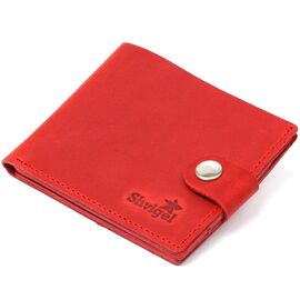 Купить Женское небольшое винтажное портмоне Shvigel 16455 Красный, фото , характеристики, отзывы