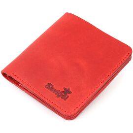 Купить - Женское винтажное кожаное портмоне Shvigel 16602 Красный, фото , характеристики, отзывы