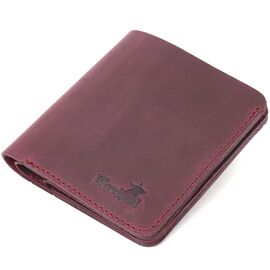 Купить - Кожаное матовое портмоне Shvigel 16604 Бордовый, фото , характеристики, отзывы