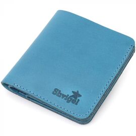 Купить Кожаное винтажное портмоне Shvigel 16605 Синий, фото , характеристики, отзывы