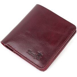 Купить - Женское глянцевое кожаное портмоне Shvigel 16609 Вышневый, фото , характеристики, отзывы