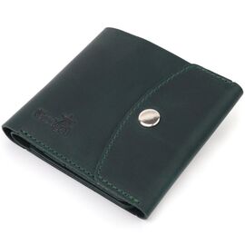 Придбати - Винтажное кожаное портмоне Shvigel 16615 Зеленый, image , характеристики, відгуки
