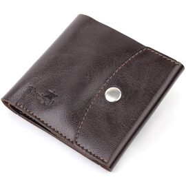 Купить - Классическое мужское портмоне из натуральной кожи Shvigel 16621 Коричневый, фото , характеристики, отзывы
