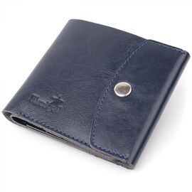 Купить Удобное портмоне из натуральной кожи Shvigel 16622 Синий, фото , характеристики, отзывы