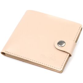 Купить - Стильный женский кошелек с монетницей кожаный SHVIGEL 16623 Молочный, фото , характеристики, отзывы