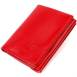 Купить Небольшое женское портмоне в три сложения GRANDE PELLE 16785 Красный, фото , характеристики, отзывы