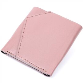 Придбати Гарний компактний гаманець із натуральної шкіри GRANDE PELLE 16801 Пудровий, image , характеристики, відгуки