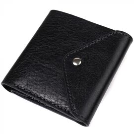 Придбати Оригінальний гаманець у стилі унісекс із глянсової натуральної шкіри GRANDE PELLE 16813 Чорний, image , характеристики, відгуки