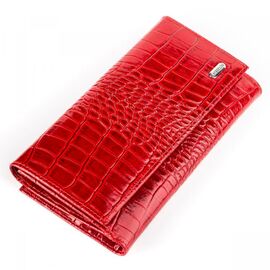 Купить - Кошелек женский CANPELLINI 17041 кожаный красный, фото , характеристики, отзывы