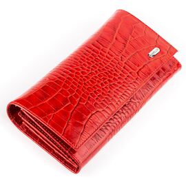 Купить - Кошелек женский CANPELLINI 17053 кожаный Красный, фото , характеристики, отзывы