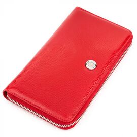 Купить Кошелек-клатч женский KARYA 17073 кожаный красный, фото , характеристики, отзывы