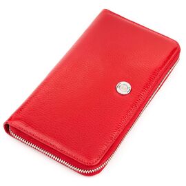 Купить - Кошелек-клатч женский KARYA 17073 кожаный красный, фото , характеристики, отзывы