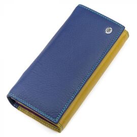 Купить Кошелек женский ST Leather 18385 (SB237) красочный Синий, Синий, фото , характеристики, отзывы