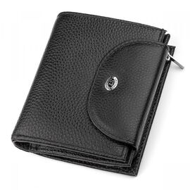 Купить Кошелек женский ST Leather 18411 (SB42-2) компактный Черный, Черный, фото , характеристики, отзывы