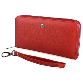 Купить - Кошелек женский ST Leather 18417 (ST45-2) на молнии Бордовый, Бордовый, фото , характеристики, отзывы