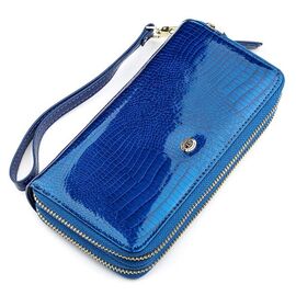 Купить - Кошелек женский ST Leather 18447 (S5001A) на молнии Синий, Синий, фото , характеристики, отзывы