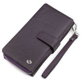 Купить Кошелек женский ST Leather 18455 (SТ228) удобный Фиолетовый, Фиолетовый, фото , характеристики, отзывы