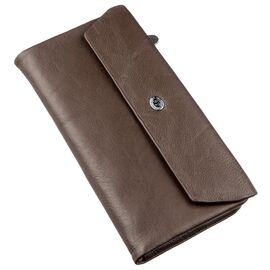 Купить - Практичный женский кошелек-клатч ST Leather 18841 Коричневый, Коричневый, фото , характеристики, отзывы