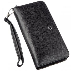Придбати Витончений жіночий гаманець-клатч ST Leather 18852 Чорний, image , характеристики, відгуки
