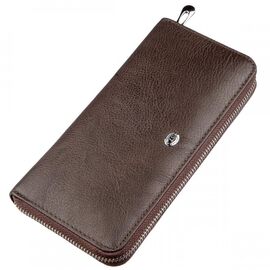 Купить - Вертикальный женский кошелек ST Leather 18860 Коричневый, Коричневый, фото , характеристики, отзывы