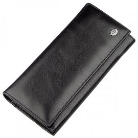 Купить Практичный женский кошелек на магнитах ST Leather 18870 Черный, фото , характеристики, отзывы