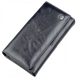 Придбати Гаманець-клатч з візитниці ST Leather 18880 Сіро-синій, image , характеристики, відгуки