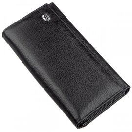 Купить Женский кошелек с визитницей ST Leather 18881 Черный, Черный, фото , характеристики, отзывы