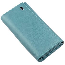 Купить - Современный женский кошелек ST Leather 18883 Голубой, Голубой, фото , характеристики, отзывы