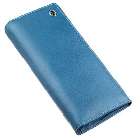 Купить - Практичный женский кошелек ST Leather 18899 Голубой, Голубой, фото , характеристики, отзывы