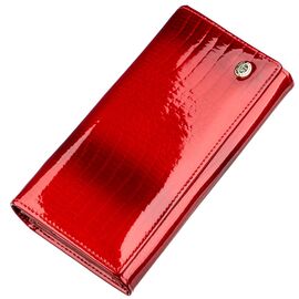 Лаковый женский кошелек ST Leather 18903 Красный, Красный, фото 