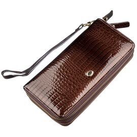 Купить - Женский лаковый клатч ST Leather 18908 Коричневый, Коричневый, фото , характеристики, отзывы