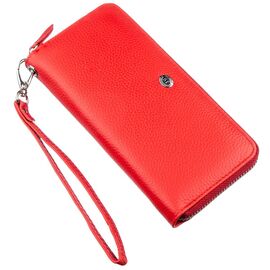 Придбати Жіночий клатч на блискавки ST Leather 18931 Червоний, image , характеристики, відгуки