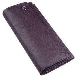Придбати Жіночий гаманець з візитниці на кнопці ST Leather 18950 Фіолетовий, image , характеристики, відгуки