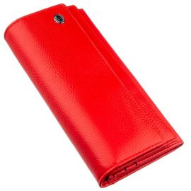 Купить Яркий женский кошелек на кнопке ST Leather 18954 Красный, фото , характеристики, отзывы