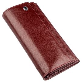 Придбати Жіночий гаманець з монетницьою на блискавки ST Leather 18956 Темно-червоний, image , характеристики, відгуки