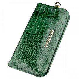 Купить Кошелек женский кожаный с тиснением под экзотику Guxilai 18962 Зеленый, Зеленый, фото , характеристики, отзывы