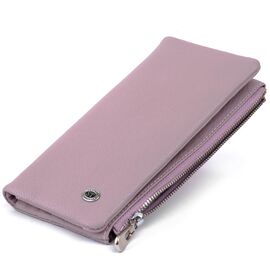 Придбати Вертикальний гаманець на кнопці жіночий ST Leather 19206 Ліловий, image , характеристики, відгуки